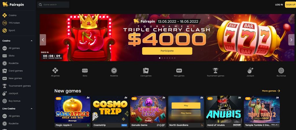 Anmeldelse og fordeler av FairSpin Online Casino